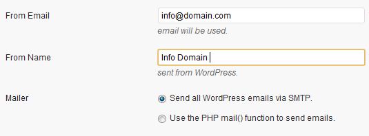 SMTP Mail Setup
